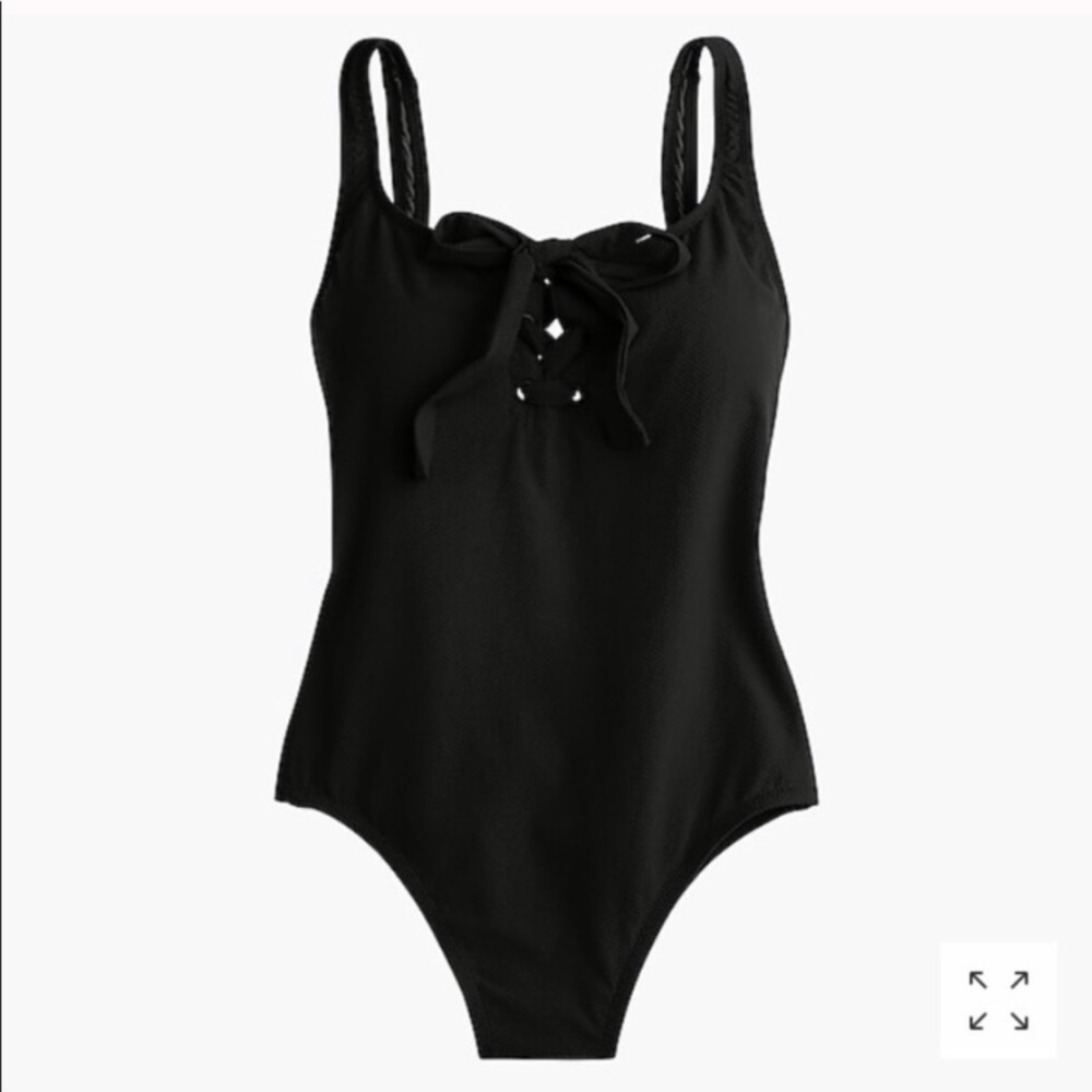 J. Crew Lace-up one-piece swim suit